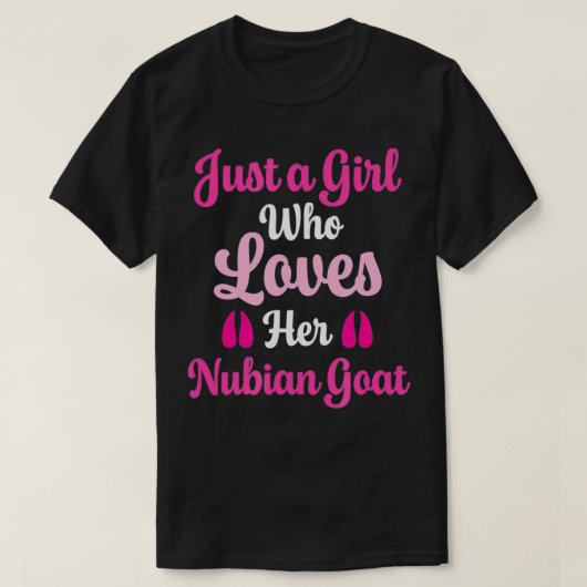 Nubian Goat Geschenk für Frauen, die ihre nubische T-Shirt (Design vorne)