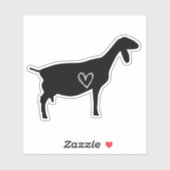 Nubian Goat Liebe Sticker (Blatt)