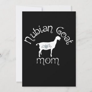 Nubian Goat Mama Geschenk Einladung