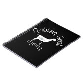 Nubian Goat Mama Gift Notizblock (Linke Seite)