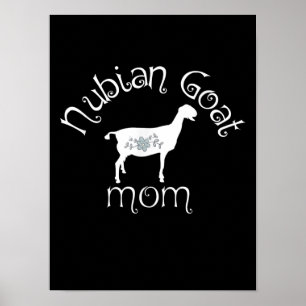 Nubian Goat Mama Gift Poster