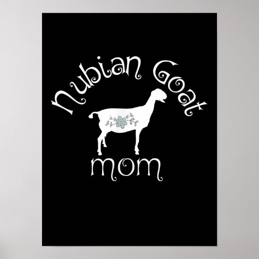Nubian Goat Mama Gift Poster (Vorne)