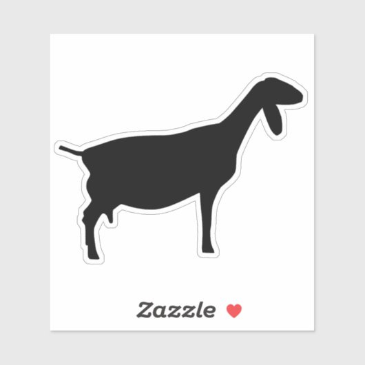 Nubian Goat Sticker (Blatt)