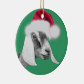 Nubian Goat Weihnachtsmannmütze Weihnachtsschmuck (Rechts)