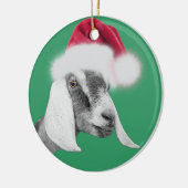 Nubian Goat Weihnachtsmannmütze Weihnachtsschmuck (Links)