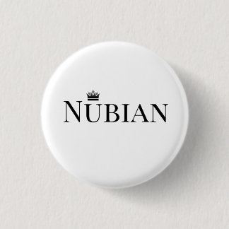 Nubian Knopf Schwarzweiss Button