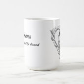 Nubian Kopf im Herzen Kaffeetasse (Mittel)