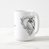 Nubian Kopf im Herzen Kaffeetasse (VorderseiteRechts)