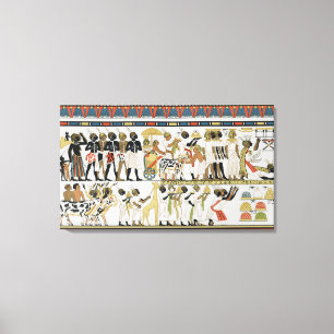 Nubian Leiter, die Geschenke holen Leinwanddruck