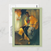 Nubian Man von Franciszek Zmurko Postkarte (Vorne/Hinten)