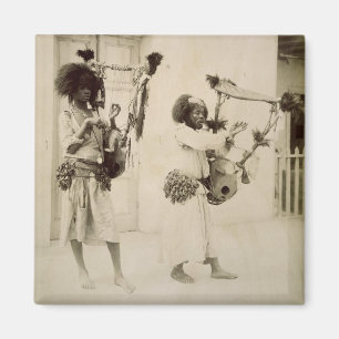 Nubian Musiker (Sepia-Foto) Magnet