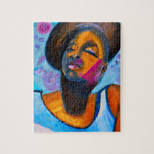 Nubian Princess Powerful Black Woman Puzzle (Vertikal)