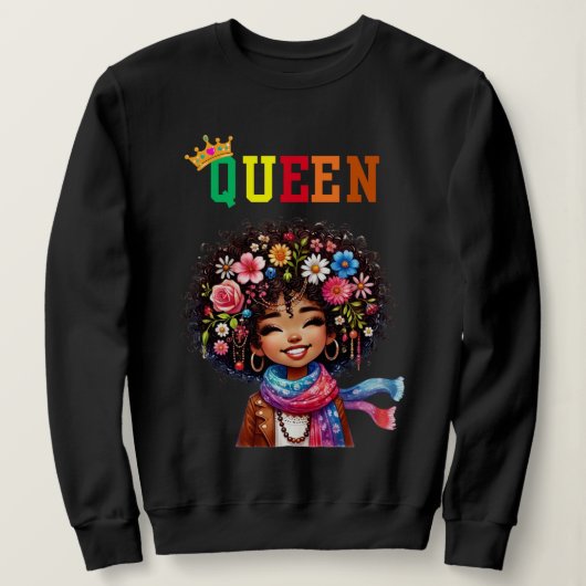 Nubian Queen: Breezy Women's Sweatshirt (Design vorne)
