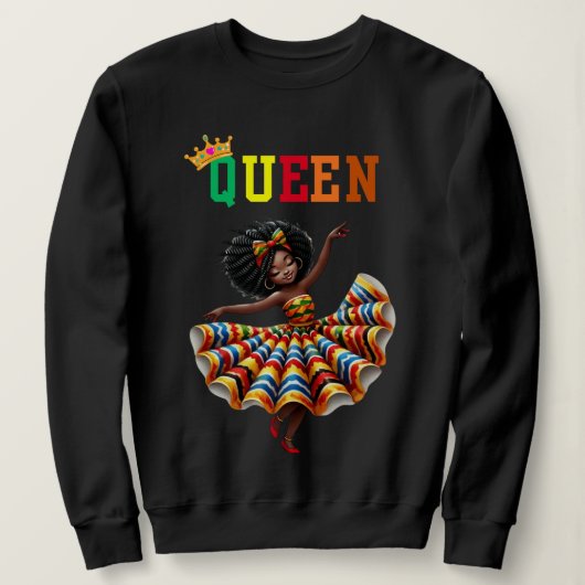 Nubian Queen: Dance Women's Sweatshirt (Design vorne)