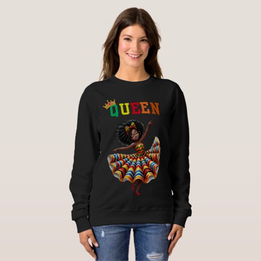 Nubian Queen: Dance Women's Sweatshirt (Vorne ganz)