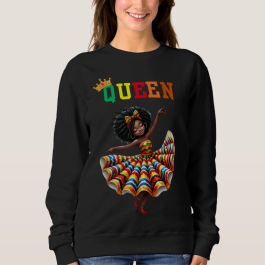 Nubian Queen: Dance Women's Sweatshirt (Vorderseite)