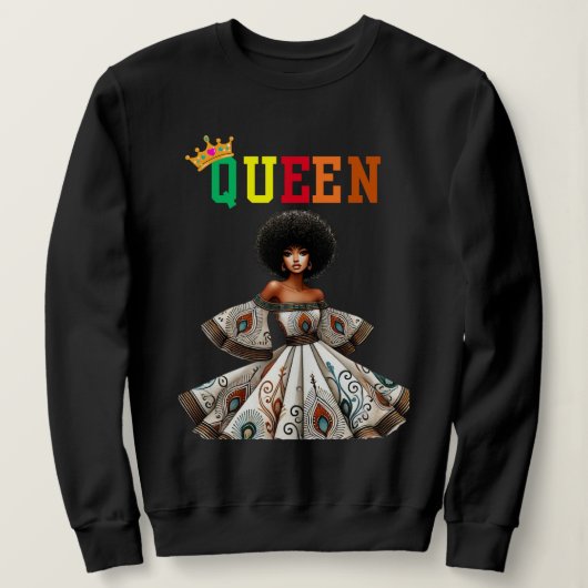 Nubian Queen: Flyness Women's Sweatshirt (Design vorne)