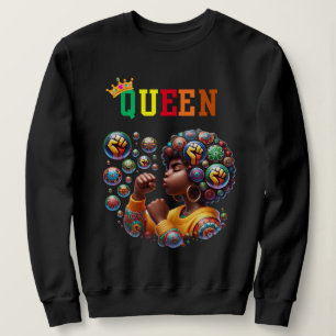 Nubian Queen: Power Women's Sweatshirt