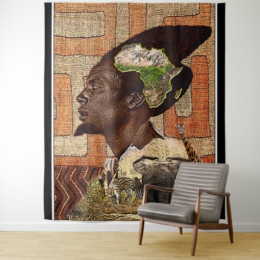 Nubian Religious Art Print Wandteppich (Beispiel)