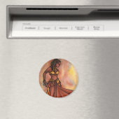 Nubian Sister Belly Dancer Magnet (In Situ (Geschirrspüler))