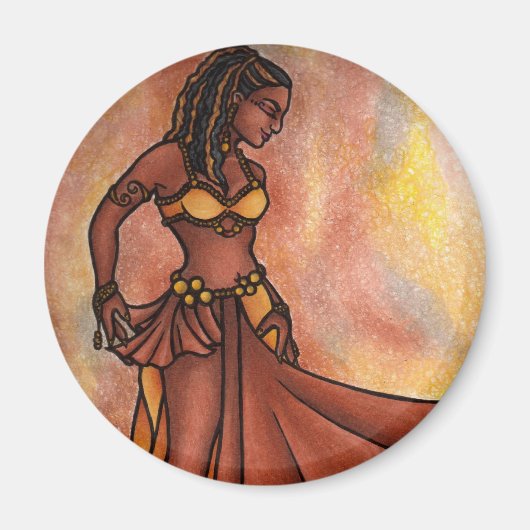 Nubian Sister Belly Dancer Magnet (Vorne)