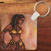 Nubian Sister Belly Dancer Schlüsselanhänger (Rückseite)