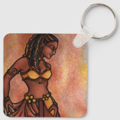Nubian Sister Belly Dancer Schlüsselanhänger (Rückseite)