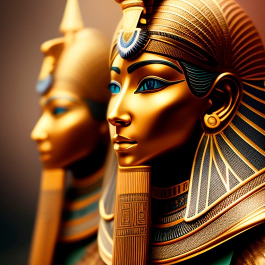 Nubian Warrior Königin Ägyptische Kunst Print on C Quadratische Wanduhr