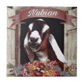 Nubian Ziege Fliese (Vorderseite)