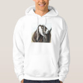 Nubian Ziegen-TierSweatshirtHoodie Hoodie (Vorderseite)