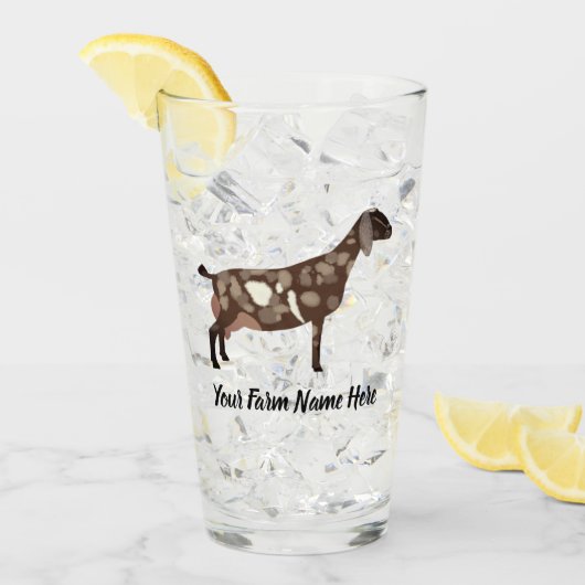 Nubische Milchziege Glas (Vorderseite Ice)