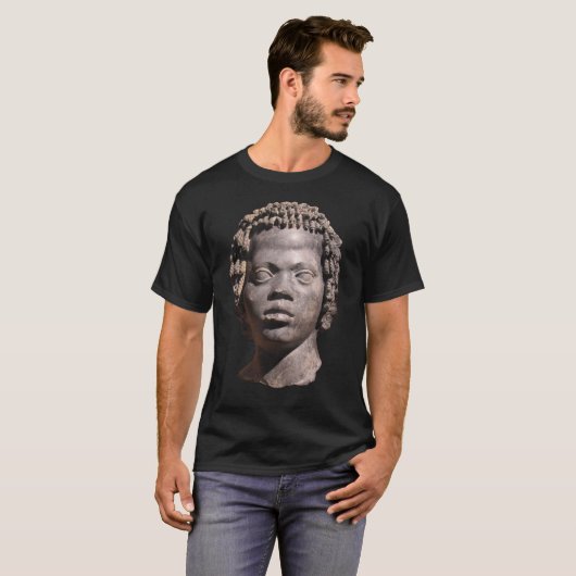 Nubische Statue T-Shirt (Vorne ganz)