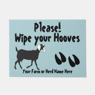 Nubische Ziege Wischen Sie Ihre Hooves WÄHLEN FARB Fußmatte
