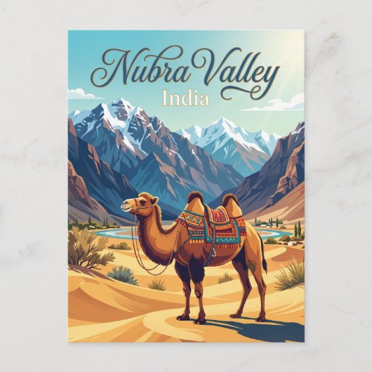 Nubra Valley Indien Postkarte (Vorderseite)