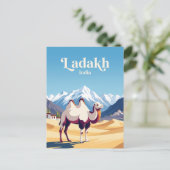 Nubra Valley Indien Postkarte (Stehend Vorderseite)
