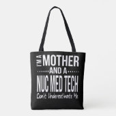 Nuc Med Tech Nuklear Medicine Technician Mama Tasche (Rückseite)