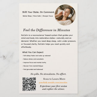 NuCalm Product Sheet - xosialX Flyer