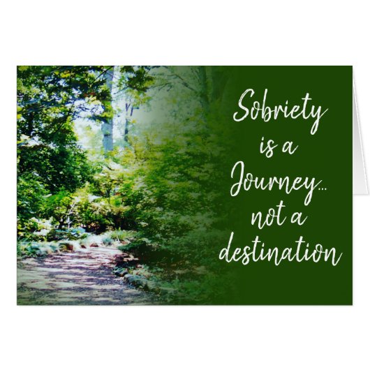 nüchtern ist eine Reise 19 Erholungen Karte (Vorderseite (Horizontal))