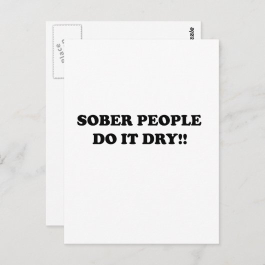 nüchtern postkarte (Vorne/Hinten)