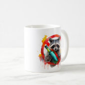 nüchtern, Raccoon, alkoholfrei, alkoholfrei Kaffeetasse (VorderseiteRechts)