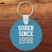 nüchtern seit Jahr Schlüsselanhänger (Vorderseite)