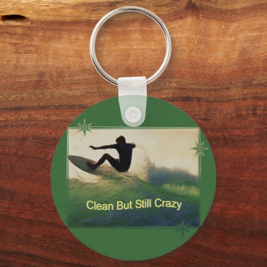 nüchtern und verrückt schlüsselanhänger (Vorderseite)