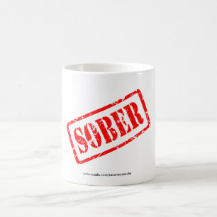 NÜCHTERNE Briefmarken-Erholungs-Kaffeetasse oder Kaffeetasse