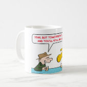 nüchterne Giraffe Kaffeetasse (Vorderseite Links)