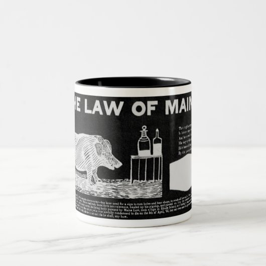 Nüchterne Maine-Tasse Zweifarbige Tasse (Mittel)