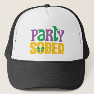 Nüchterne Party Fleur de Lis Recovery Trucker Mütz Truckerkappe