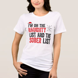 Nüchterne Weihnachtsfrauen Tri-Blend Shirt