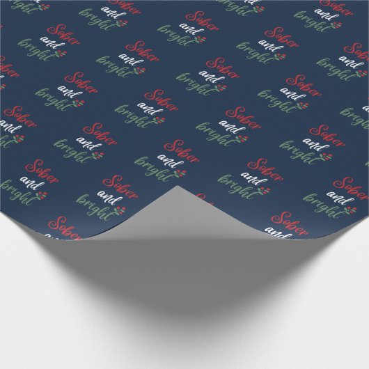 Nüchterne Weihnachtsgeschenke Geschenkpapier (Ecke)