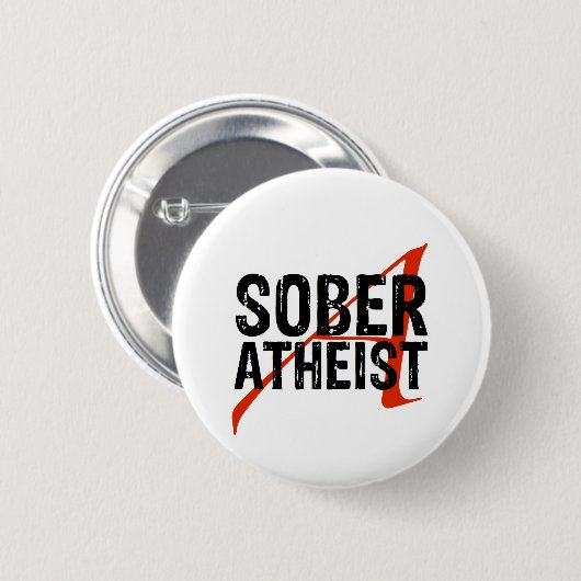 Nüchterner Atheist Button (Vorne & Hinten)