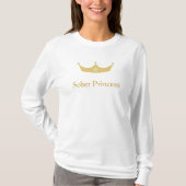 Nüchterner Prinzessin-Kapuzenpulli T-Shirt (Vorderseite)